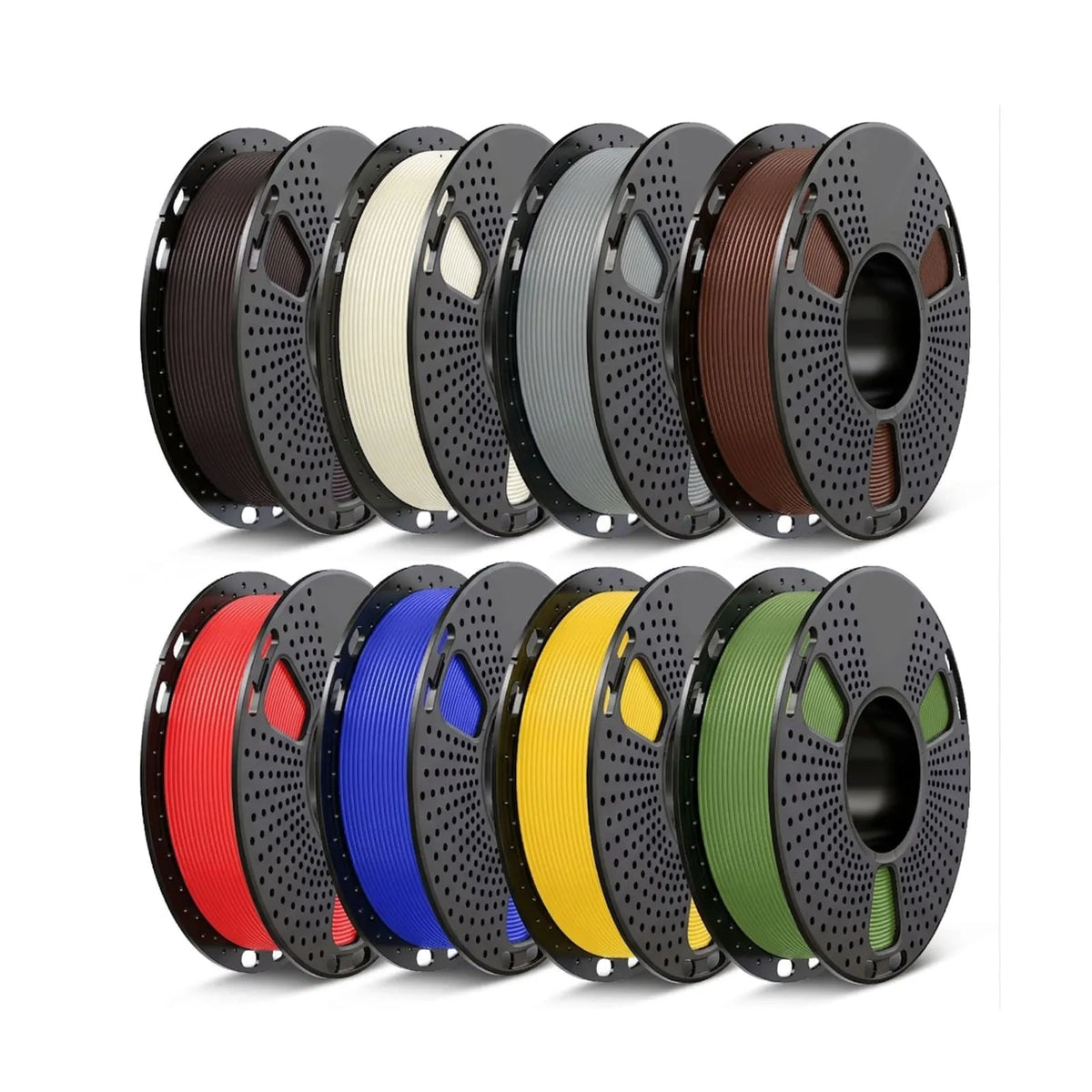 PLA 3D Printer Filament Multicolor Bundle – 8 × 250g Spools, 2kg Total
